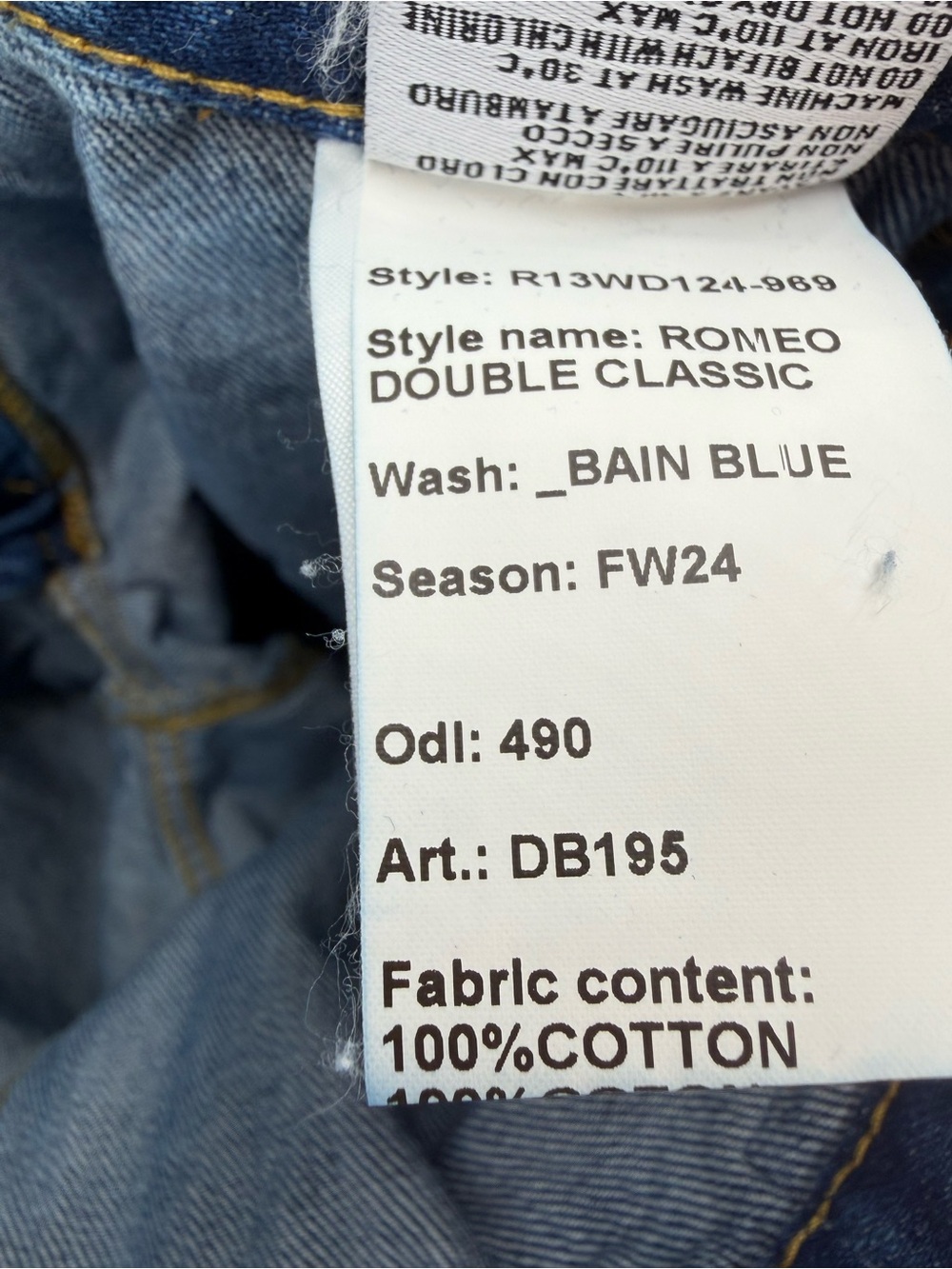 R13 Romeo Double Classic Jeans - 29 waist SEE SIZING - Picture 6 of 6